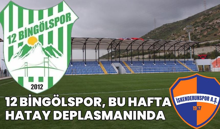 12 Bingölspor, Hatay Deplasmanında Sahaya Çıkacak