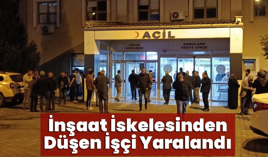 İnşaat İskelesinden Düşen İşçi Yaralandı