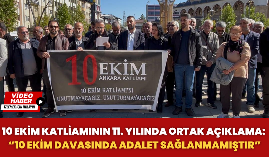 Ankara Gar Katliamının 11. Yılında Ortak Açıklama: 10 Ekim Davasında Adalet Sağlanmamıştır