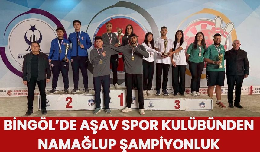 Bingöl’de AŞAV Spor Kulübünden Namağlup Şampiyonluk