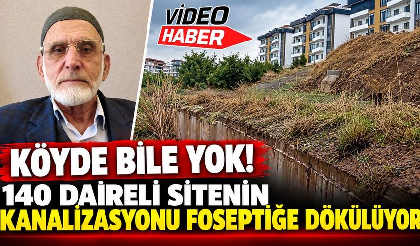 Bingöl'de 140 Haneli Sitenin Kanalizasyonu Foseptiğe Dökülüyor!