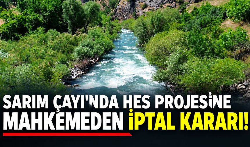 Bingöl'de Sarım Havzası'ndaki HES için ÇED Olumlu Kararını Mahkeme İptal Etti!
