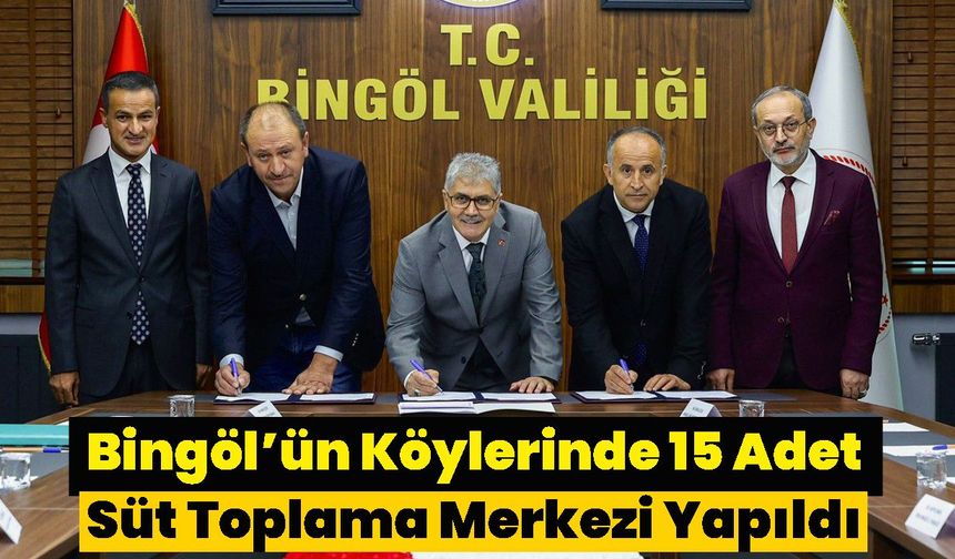 Bingöl’ün Köylerinde 15 Adet Süt Toplama Merkezi Yapıldı