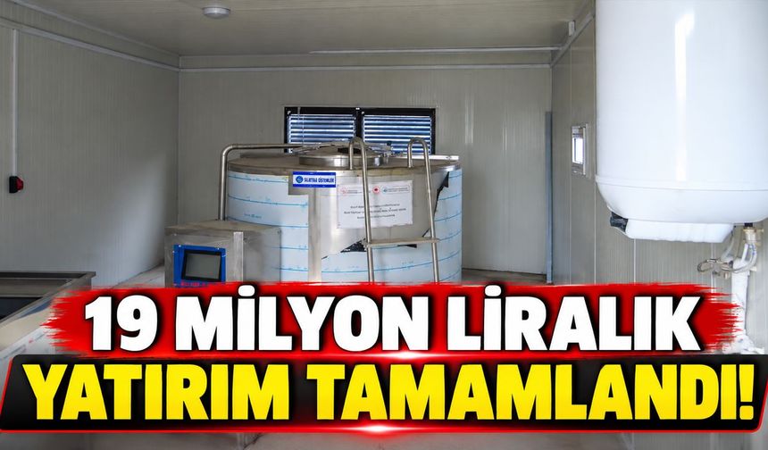 Bingöl'de 19 Milyonluk Yatırım Hayata Geçirildi!