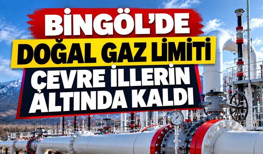 Bingöl’de Doğal Gaz Limiti Çevre İllerin Altında Kaldı