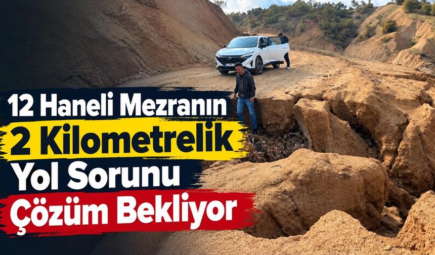 12 Haneli Mezranın 2 Kilometrelik Yol Sorunu Çözüm Bekliyor